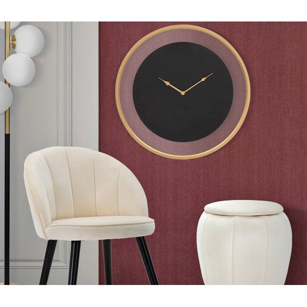 Fashion fekete falióra, ø 60 cm - Mauro Ferretti-image-1