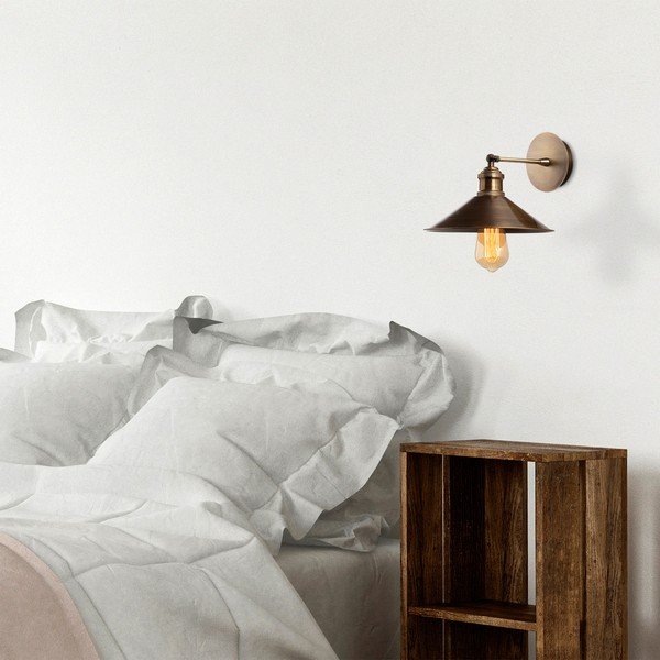 Aranyszínű fali lámpa ø 24 cm Mueno – Opviq lights-image-1