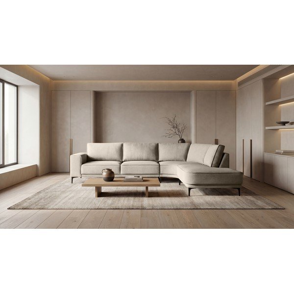 Bézs sarokkanapé (jobb oldali) Copenhagen – Scandic-image-1