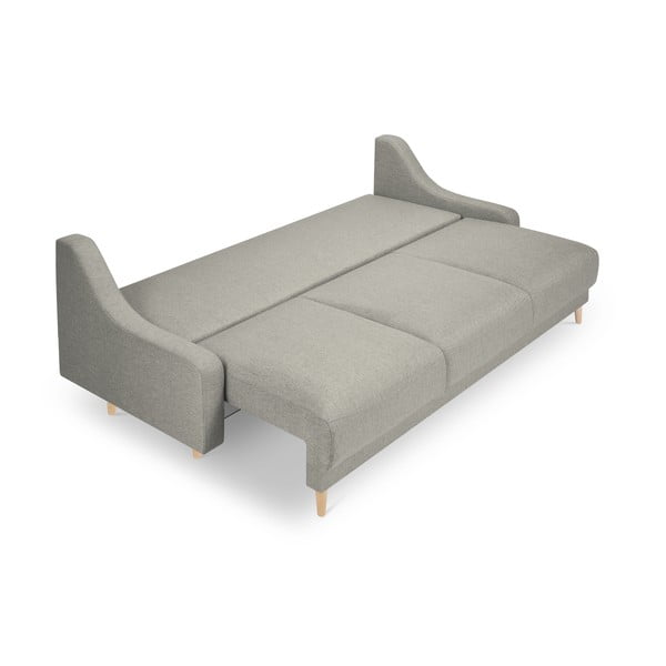 Freesia világosszürke kinyitható kanapé tárolóhellyel - Mazzini Sofas-image-4