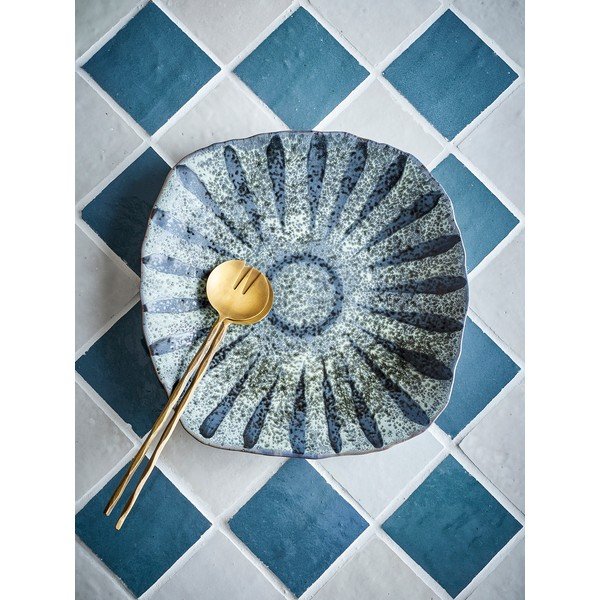 Szürke szervírozó kőedény tányér ø 32 cm Ramie – Bloomingville-image-1