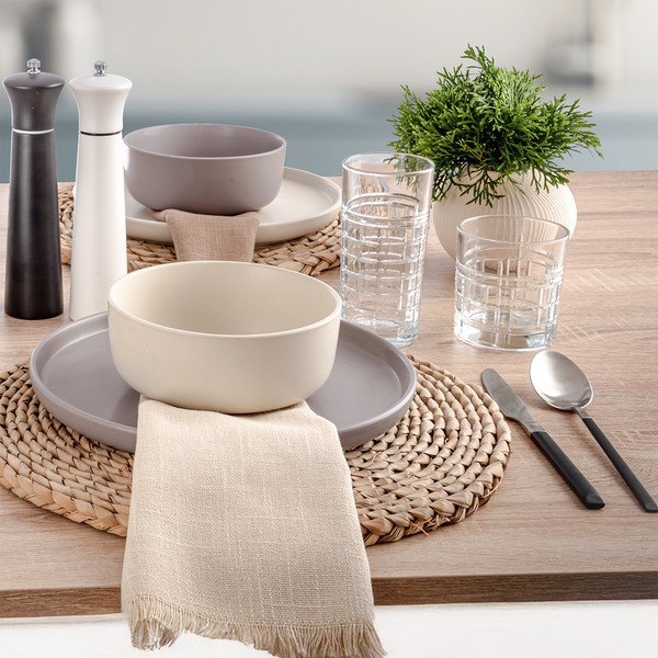 Fekete-ezüstszínű rozsdamentes acél evőeszköz készlet 24 db-os Skandi – Orion-image-2