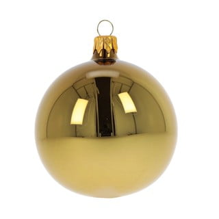 3 db-os üveg aranyszínű karácsonyi dekoráció készlet - Ego Dekor