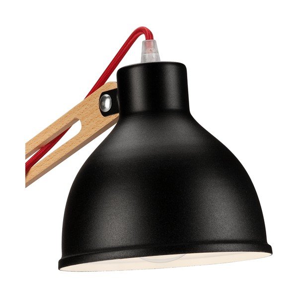 Fekete-barna asztali lámpa fém búrával (magasság 44 cm) Marcello – LAMKUR-image-3