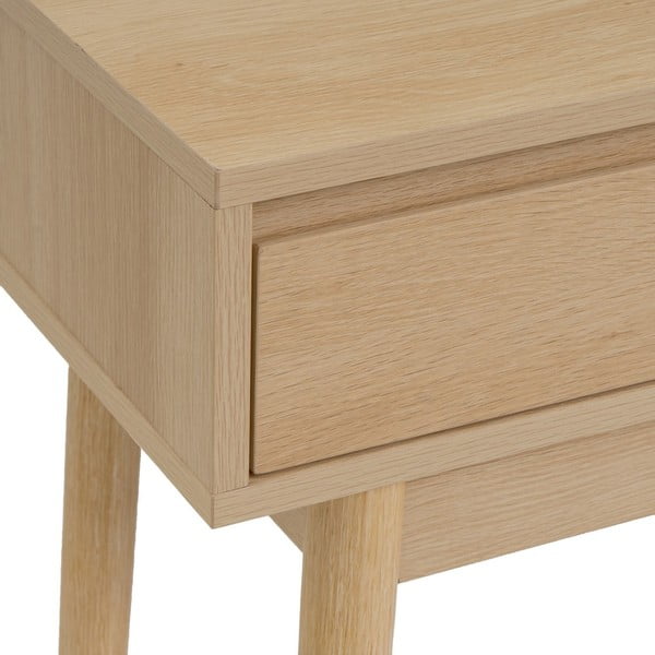 Natúr színű konzolasztal 30x100 cm Iona – Casa Selección-image-3