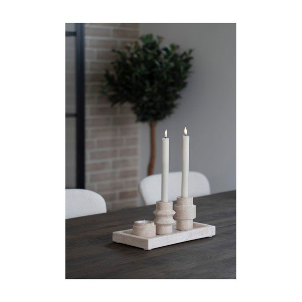 Kő gyertyatartó készlet teamécseshez 2 db-os – House Nordic-image-1