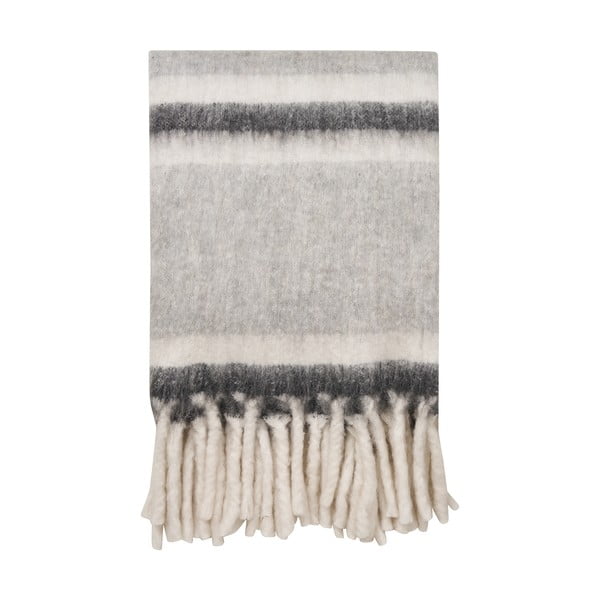 Szürke gyapjúkeverék takaró 130x170 cm Carmel – House Nordic