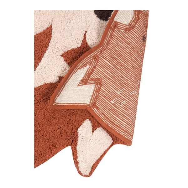 Little Wolf gesztenyebarna pamut szőnyeg, 70 x 110 cm - Nattiot-image-3