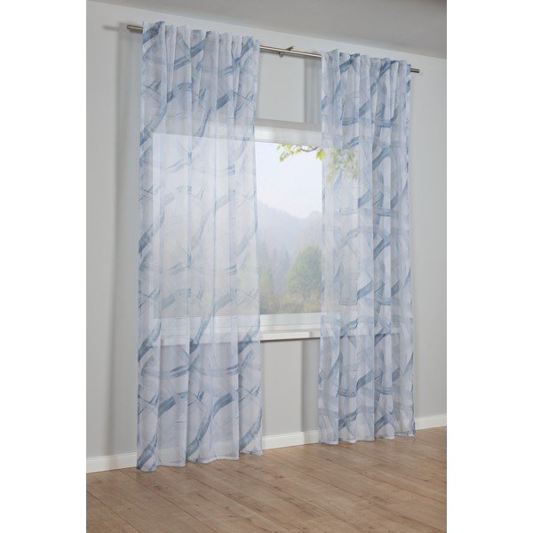 Kék átlátszó függöny 245x140 cm Dolly-Voile - Gardinia-image-1