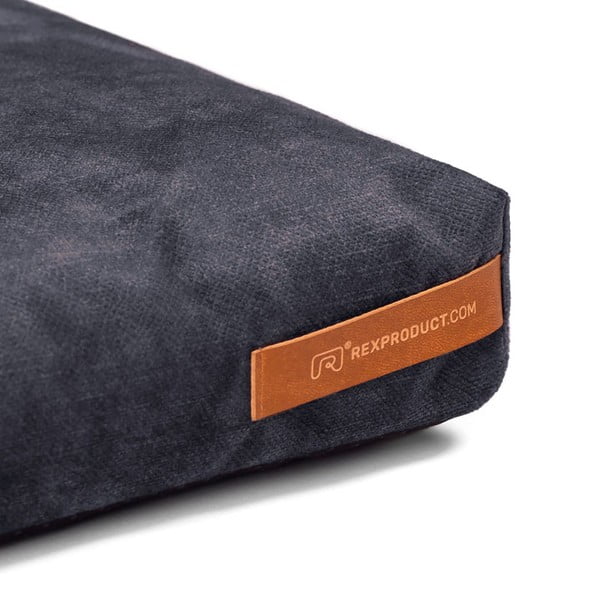 Sötétszürke öko bőr matrac kutyáknak 60x70 cm SoftPET Eco L - Rexproduct-image-2