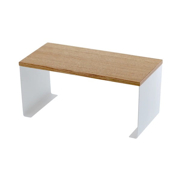 Fehér-natúr színű fém kiegészítő polc 30,5x14 cm Tosca – YAMAZAKI