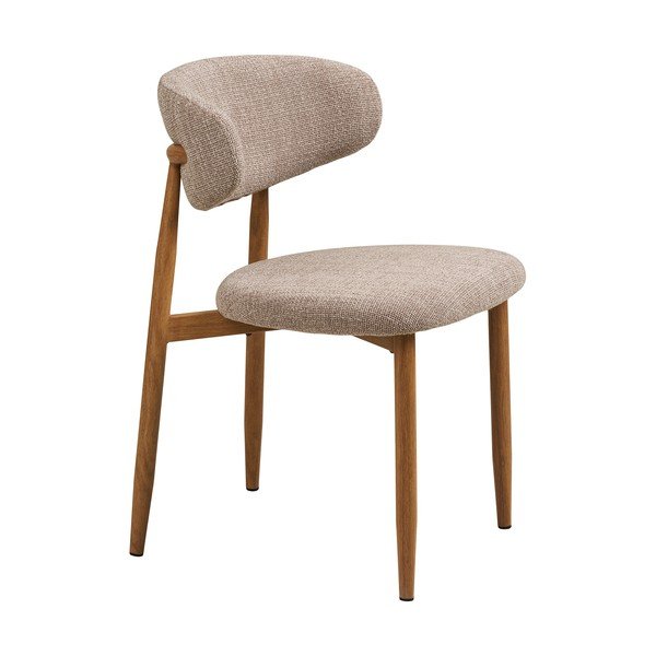 Bézs-natúr színű kárpitozott étkezőszék Levanto – House Nordic-image-2