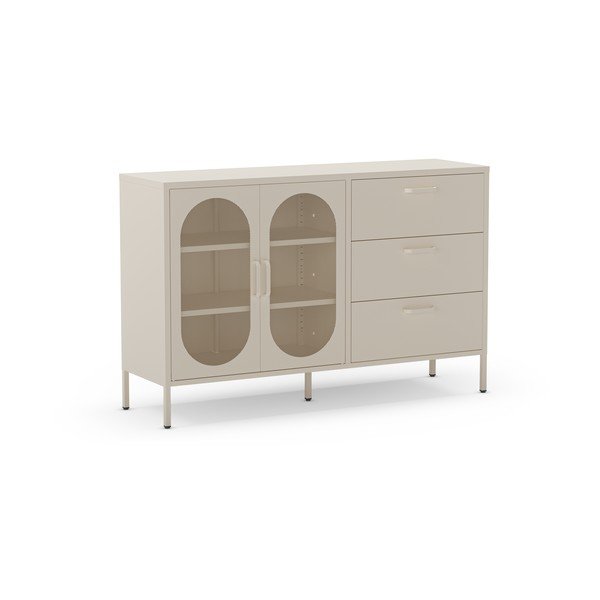 Krémszínű komód 140x90 cm Diora – Marckeric-image-2