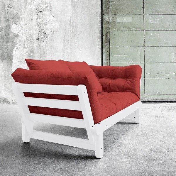 Beat White/Passion Red kinyitható kanapé - Karup-image-1