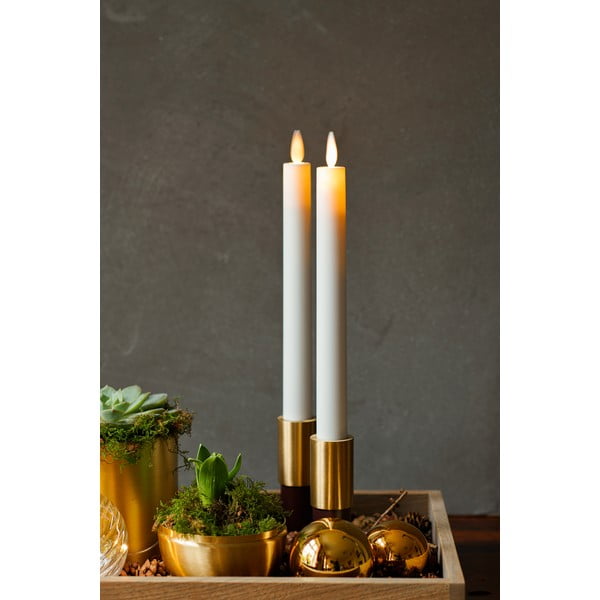 Elemmel működő LED gyertya szett 2 db-os (magasság 25 cm) Sara Crown – Sirius-image-1