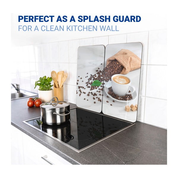 Edzett üveg tűzhely fedőlap szett 2 db-os 52x30 cm Café Aromatica – Maximex-image-4