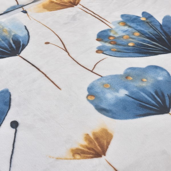 Sötétkék egyszemélyes mikroplüss ágyneműhuzat 140x200 cm Marbella – My House-image-3