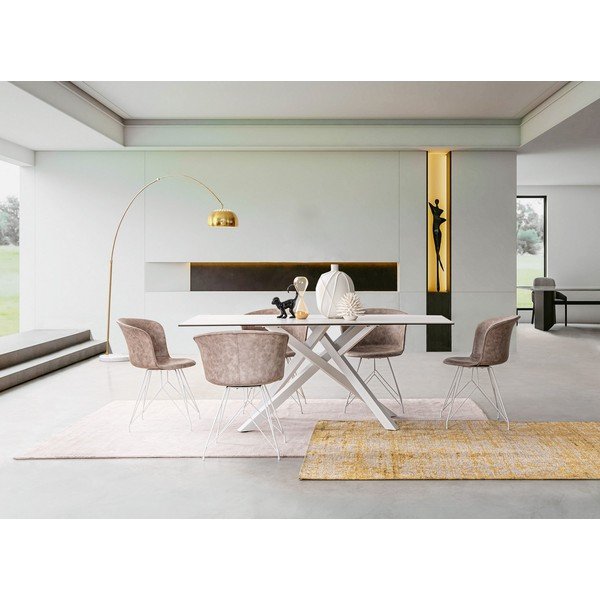 Mustársárga kézi szövésű zsenília szőnyeg 155x230 cm Yuno – Bizzotto-image-2