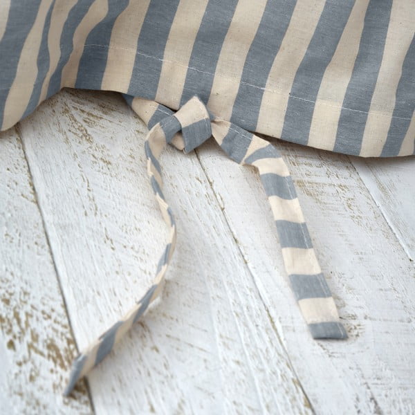 Kék kétszemélyes ágyneműhuzat 200x200 cm Zanzibar Stripe – Pineapple Elephant-image-3