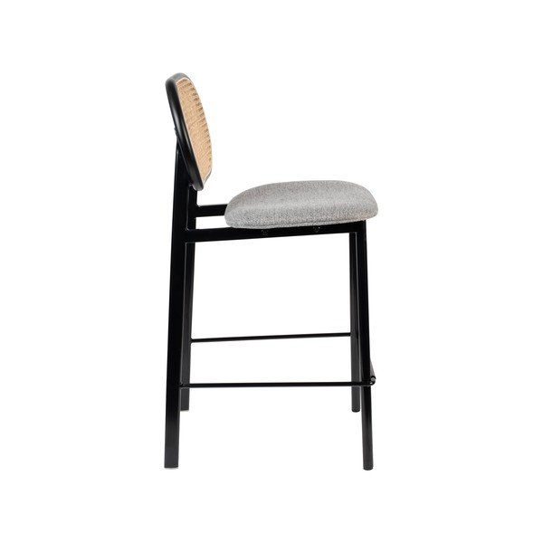 Fekete-világosszürke bárszék 94 cm Spike – Zuiver-image-4