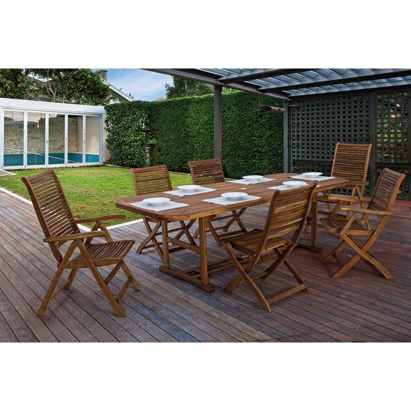 Natúr színű tömörfa kerti szék Noemi – Bizzotto-image-4