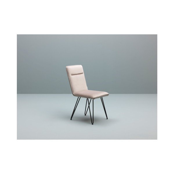 Elice szürke étkezőszék fekete lábszerkezettel, 4 darab - Design Twist-image-1