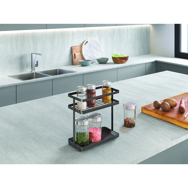 Rozsdamentes acél fűszertartó állvány Tokyo Lava – Metaltex-image-1