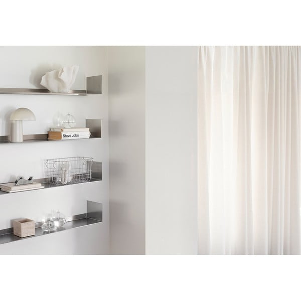 Matt ezüstszínű acél fali polc 80,5 cm Float – Mette Ditmer Denmark-image-2