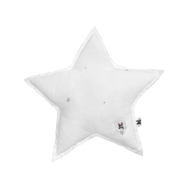 Shining Star szürke csillag alakú pamut gyerekpárna - BELLAMY