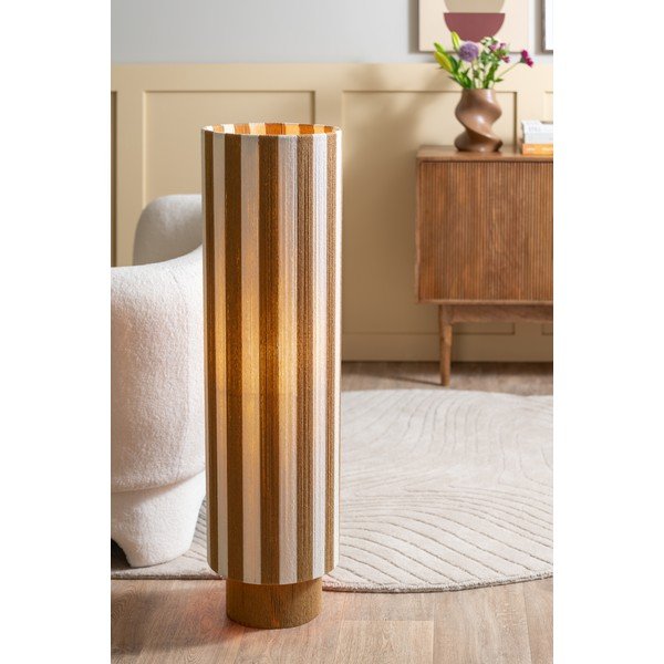 Fehér-natúr színű kötél állólámpa (magasság 106 cm) Vienna Stripes – Leitmotiv-image-1