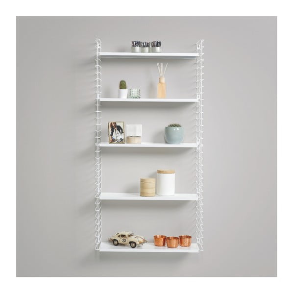 Libro háromszintes fehér polc, hossz 70 cm - Metaltex-image-3