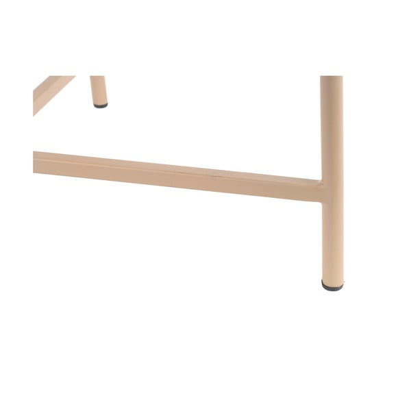 Bézs fém kerek dohányzóasztal ø 50 cm Meseta  – Leitmotiv-image-3