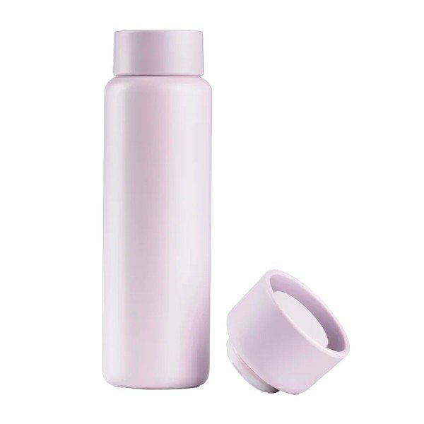 Világos rózsaszín rozsdamentes acél termobögre 650 ml Singles – Zone