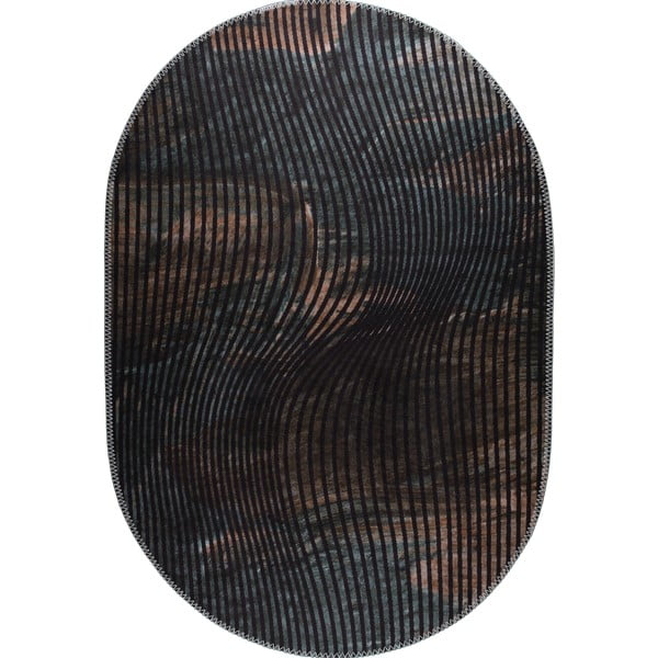 Fekete mosható szőnyeg 120x180 cm – Vitaus