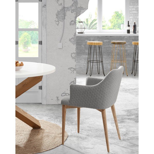 Danai világosszürke étkezőszék - Kave Home-image-4