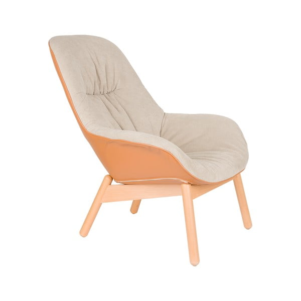 Bézs fotel Duke – White Label