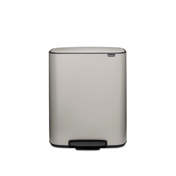 Világosszürke acél pedálos szemetes 60 l Bo – Brabantia-image-4