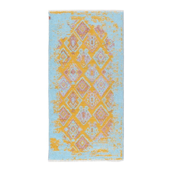 Homemania Halimod Darina kékes-sárga kétoldalú szőnyeg, 77 x 150 cm