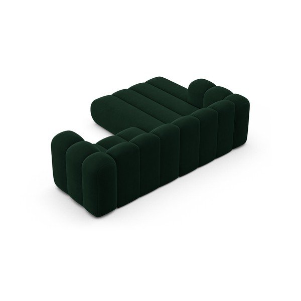 Sötétzöld sarokkanapé (bal oldali) Lupine – Micadoni Home-image-3