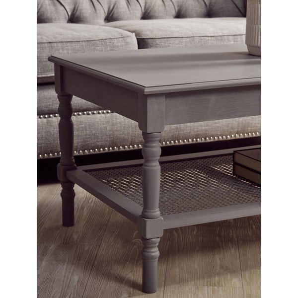 Szürke dohányzóasztal 60x120 cm Heritage – Premier Housewares-image-2