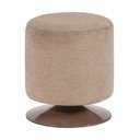 Világosbarna buklé puff Islen – WOOOD