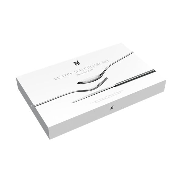 Fényes ezüstszínű rozsdamentes acél evőeszköz készlet 30 db-os Atria – WMF-image-3