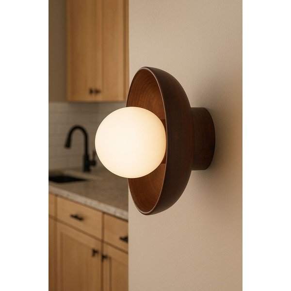 Barna fali lámpa ø 24 cm Elsa – Opviq lights-image-2