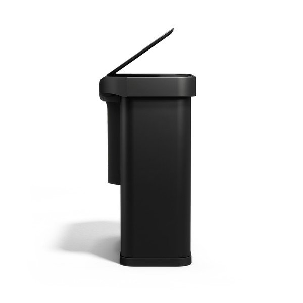 Fekete acél szelektív-érintésmentes szemetes 34+24 l Dual Sensor – simplehuman-image-4
