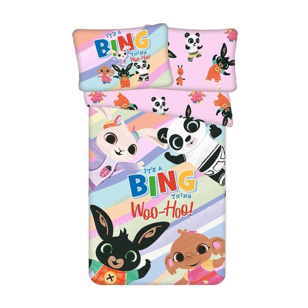 Pamut gyerek ágyneműhuzat babaágyhoz 100x135 cm Bing "It's a thing" – Jerry Fabrics