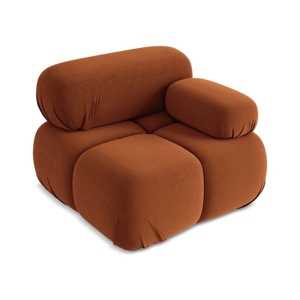 Narancssárga bársony kanapé modul (jobb oldali) Lokua – Makamii-image-2