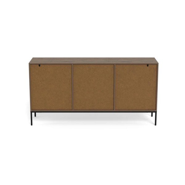 Sötét natúr színű komód tölgyfa dekorral 158x80x40 cm Palmdale – Actona-image-3