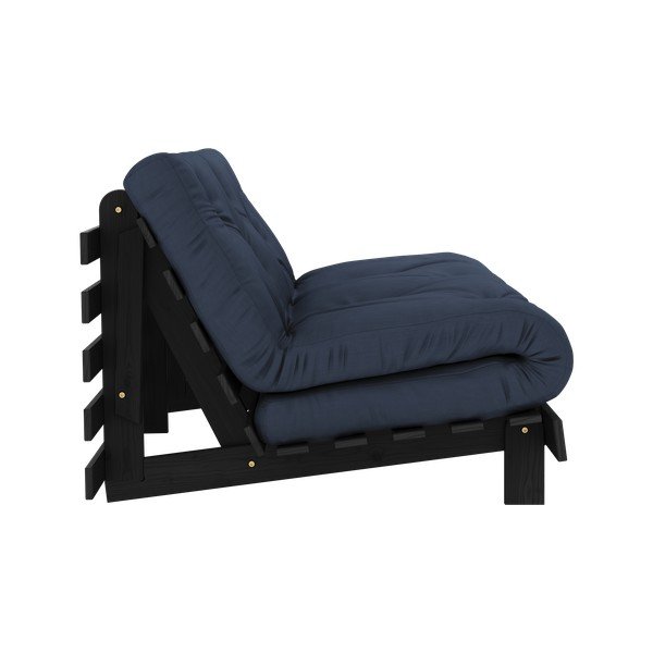 Sötétkék kinyitható kanapé 160 cm Roots Black Night – Karup Design-image-4