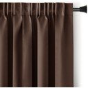 Barna dimout (részleges sötétítő) függöny 140x175 cm Kierra – Restilo