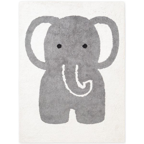 Szürke-krémszínű mosható-kézi szövésű pamut gyerek szőnyeg 140x200 cm Snuggle Emil – Hanse Home